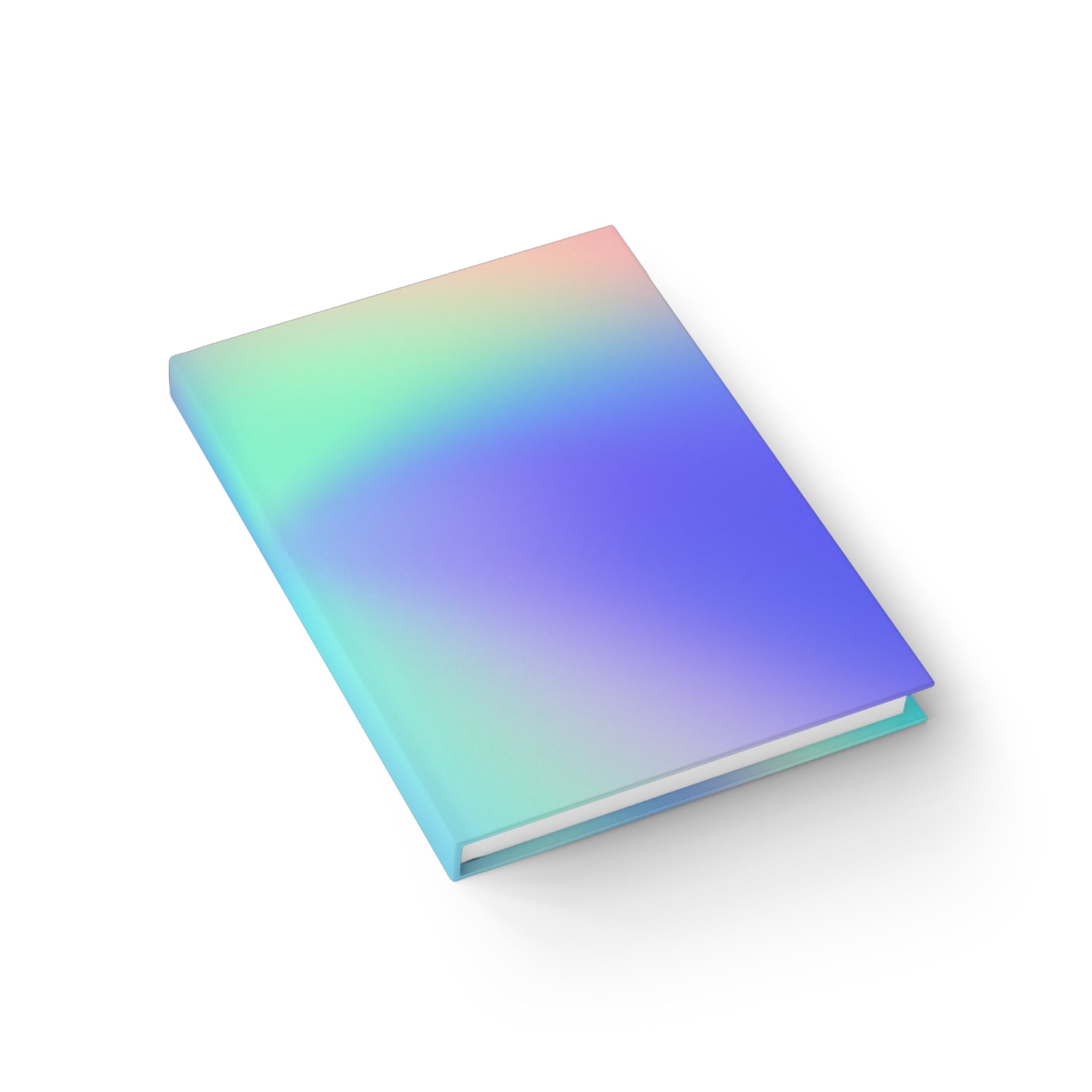 Iridescent Gradient Journal — Pastel Holographic Notebook for Notes & Journaling