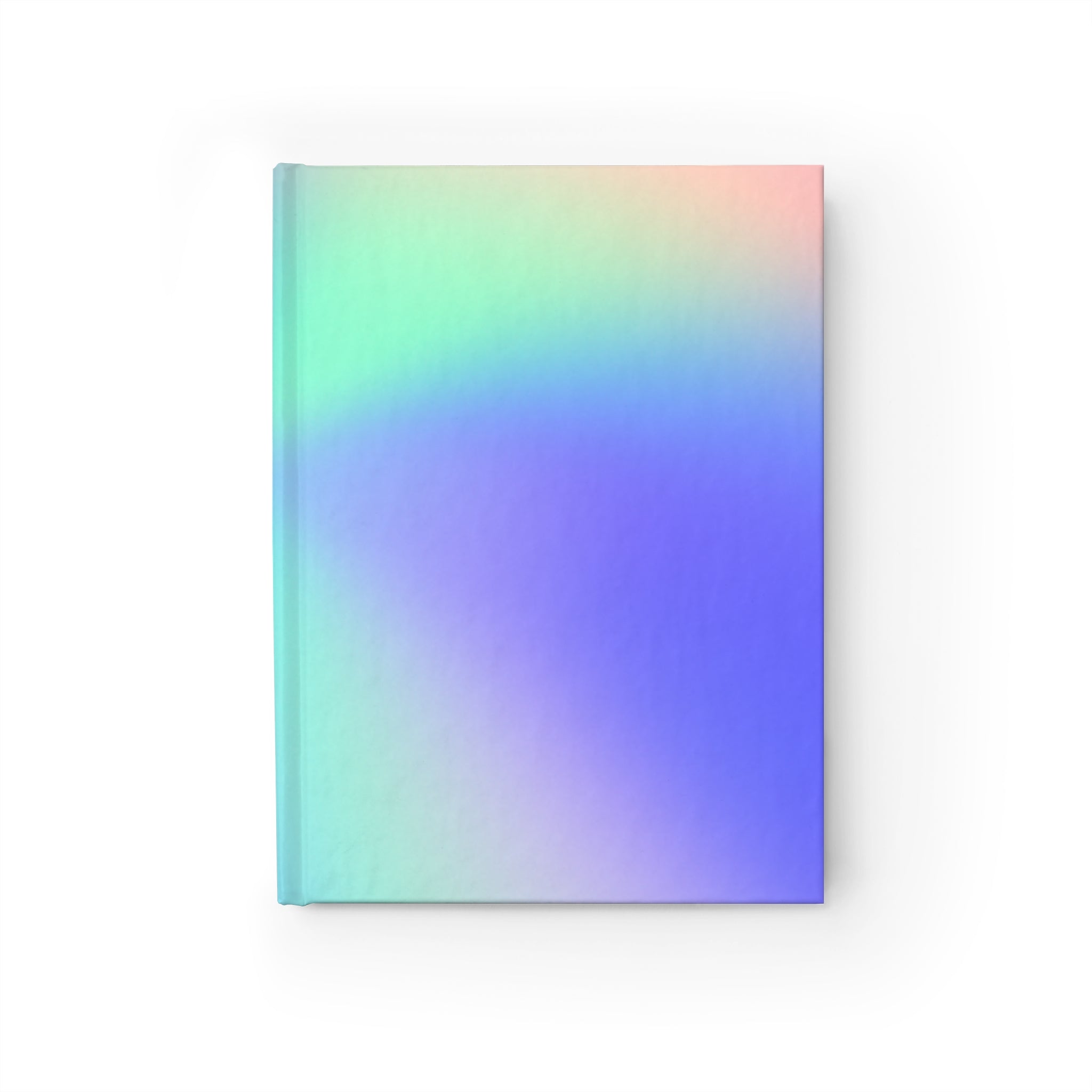 Iridescent Gradient Journal — Pastel Holographic Notebook for Notes & Journaling