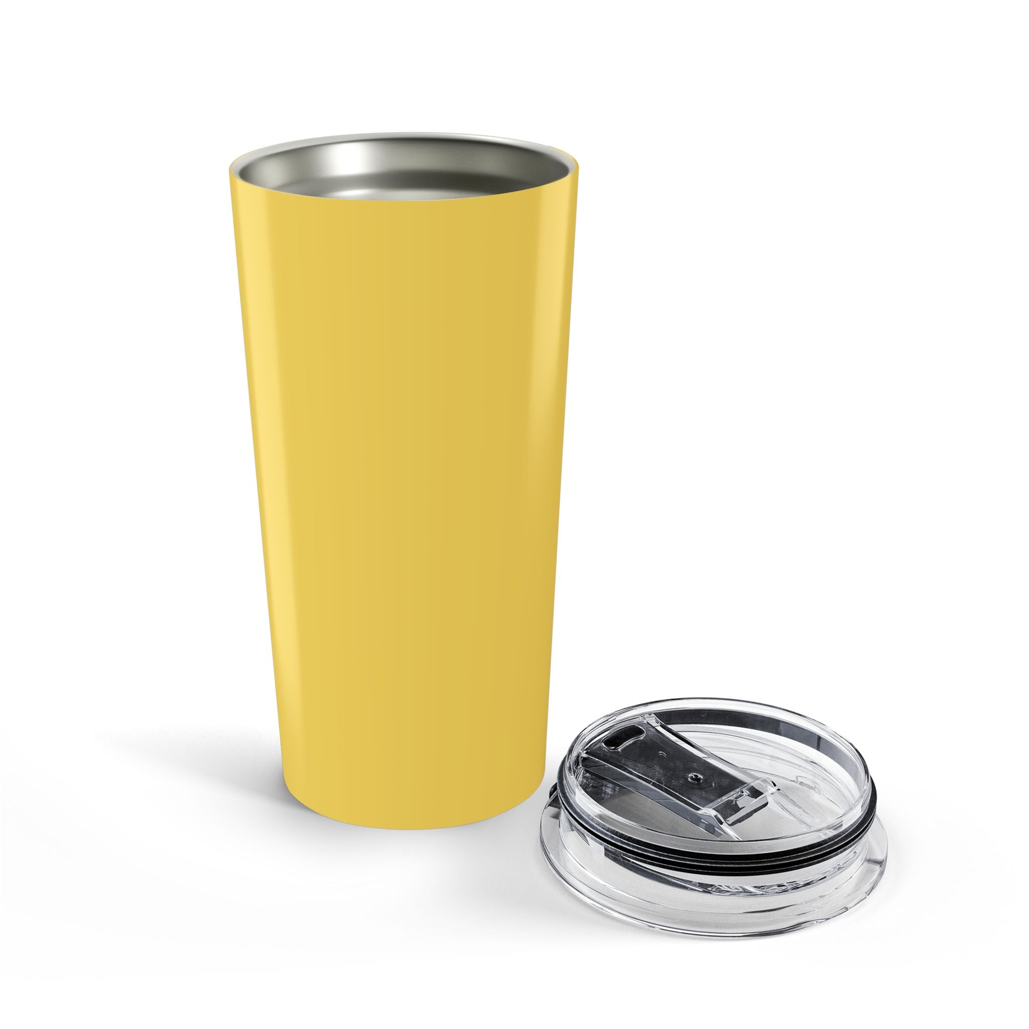 Yellow 20oz Insulated Tumbler – Travel Coffee Cup with Lid