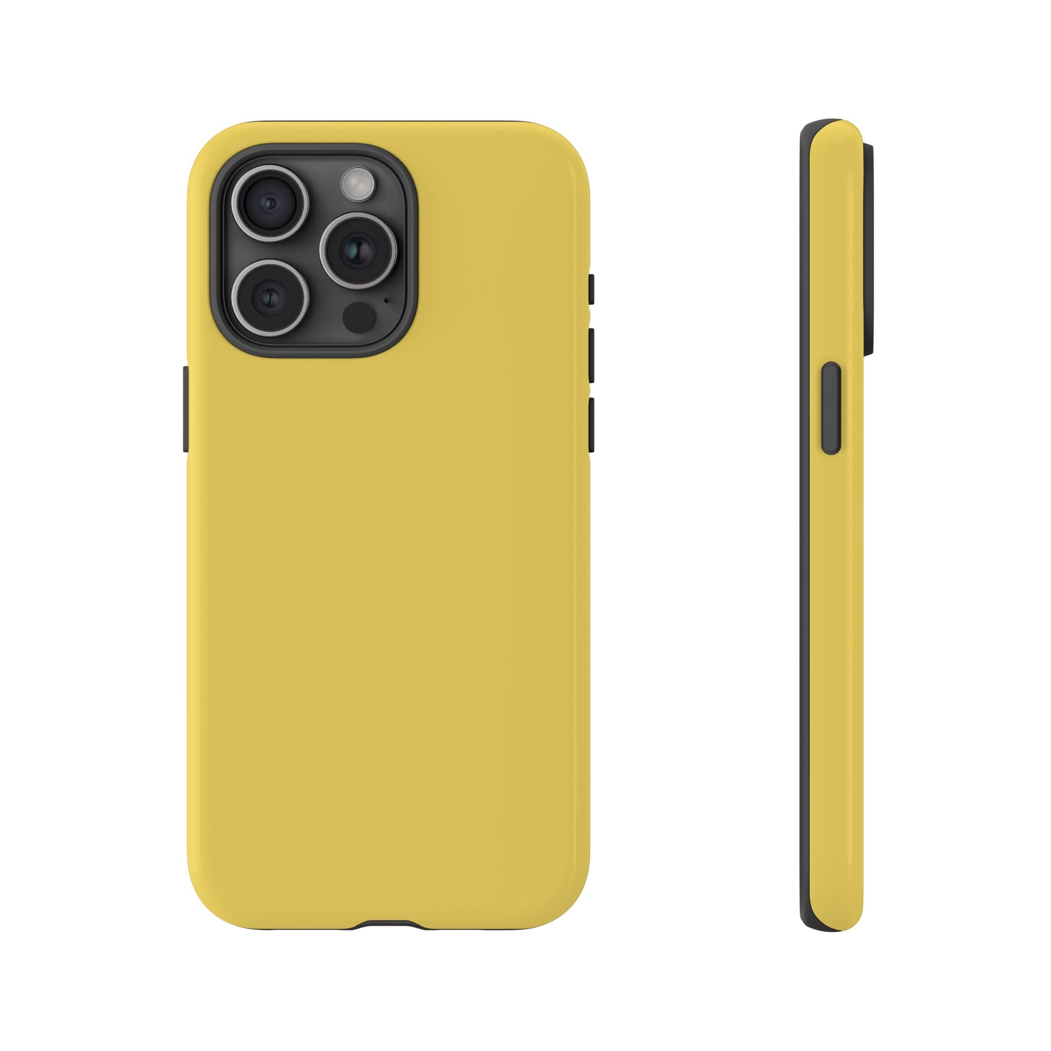Yellow Tough Phone Case — Slim Protective Shockproof iPhone Cover
